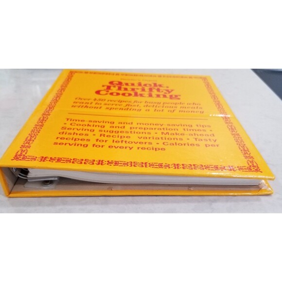 Readers Digest quick thrifty cooking hardcover bound cookbook 1985 - Picture 2 of 10